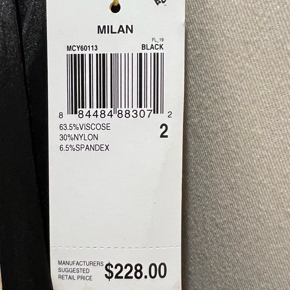 CATHERINE MALANDRINO Milan Black Dress Size 2 - Picture 11 of 13